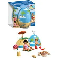 Playmobil® Spiel-Ei: Strandurlaub (72101), My Life Konstruktions-Spielset, (26 St)