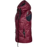 SUBLEVEL Steppweste Damen mit Kapuze Waistcoat kurze Winter Weste Bodywarmer Waistcoat