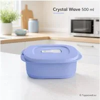 TUPPERWARE Mikrowellenteller Tupperware CrystalWave 500ml hellblau