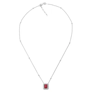Orphelia 'Jackie' Damenkette mit Anhänger aus 925er Sterlingsilber - Silber ZH-7237/RU