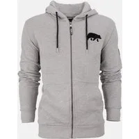 FORSBERG Sweatshirt Zip-Hoodie mit Frottee Logo
