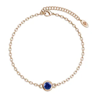 Geburtsstein-Armbänder - Roségold und Marineblau