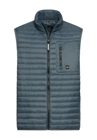 camel active - Wasserabweisende Steppweste mit zwei Innentaschen tinted blue - Gr. - M