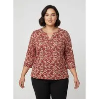 Witt Klassische Bluse Druck-Bluse 3/4-Arm