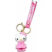 soma Schlüsselanhänger Hello Kitty 3D Schlüsselanhänger ca.5–7cm Sammelfigur,1 Stück zufällig (Set, 1-tlg., Geschenk-Set), Sammelfigur als 3D Anhänger, zufällige Variante, 4 Motive