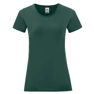 Fruit of the Loom - "Iconic" T-Shirt für Damen (Tannengrün)