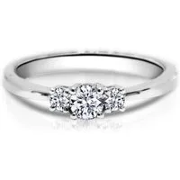 Adam & Eve Verlobungsring 585er Gold / Weißgold mit Brillanten - 0.18 ct, 0.25 ct oder 0.39 ct (Diamantring AE27 mit Ringbox), inklusive Echtheitszertifikat - Gravur möglich