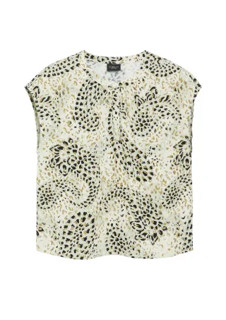 s.Oliver BLACK LABEL - Bluse türkis/beige/mehrfarbig - Gr. - 46