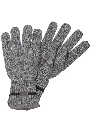camel active - Strickhandschuhe mit Fleecefutter stone grey - Gr. - XL