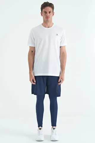 Herren Skinny Hochbund Strickaktive Hose