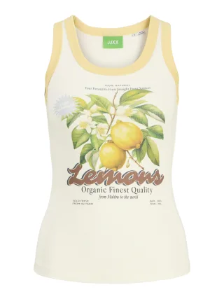 JJXX - JXHILDA STR SL PRINT TOP JRS Vanilla Ice - Gr. - XL