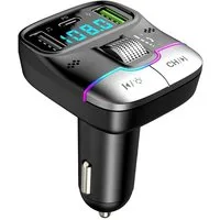 XDOVET Bluetooth FM Transmitter,KFZ Bluetooth Adapter,Auto Radio Transmitter Audio-Adapter, mit 3 USB Anschlüsse,Freisprechen,Unterstützt USB-Stick & TF Karte