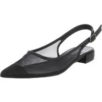 Ital-Design Elegante Sling-Pumps mit atmungsaktivem Obermaterial und Blockabsatz Schnürpumps (91512355) Blockabsatz Schnür- & Riemchenpumps in Schwarz