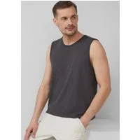 s.Oliver Muskelshirt T-Shirt Baumwoll-Tanktop mit Flammgarnstruktur