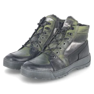Krisbut Winterboots  Grün - Gr. 43 -  Leder und Textil
