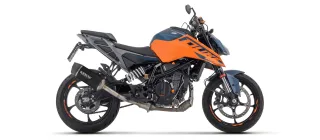 Sport Auspuff Arrow Indy Race EVO BLACK f. KTM Duke 125 /390 Bj.2024-2026 EURO5+/eintragungsfrei/ABE