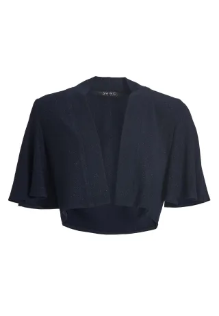 SWING - Jersey Bolero mit weiten Ärmeln navy - Gr. - 36