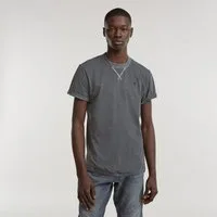 G-STAR T-Shirt Nifous Rundhals, mit Rippeinsatz
