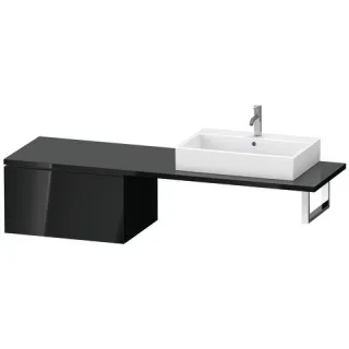Duravit L-Cube Unterschrank für Konsole Schwarz Hochglanz 720x547x400 mm - LC585404040 LC585404040
