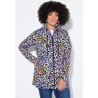 Angel of Style Sweatjacke Sweatjacke Straight Shape farbiges Leo-Muster