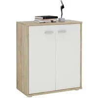 CARO-Möbel Highboard TOMMY, Kommode Sideboard Schrank in verschiedenen Farben 2 Türen Wohnzimmer A