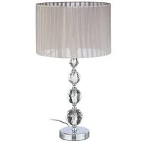 relaxdays Tischleuchte Nachttischlampe Kristall