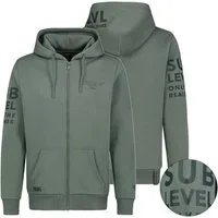 SUBLEVEL Sweatjacke Herren Sweat Jacke Hoodie Kapuzenpullover Übergangs Herbst Winter