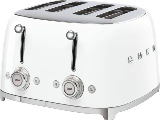 Smeg Toaster "TSF03WHEU" 4 kurze Schlitze 3000 W