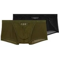 WOH Retro Boxer 2er Pack Personal Allure (Spar-Set, 2-St) Retro Short / Pant - mit Eingriff - Leicht transparent