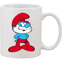 Blondie & Brownie Tasse Papa Schlumpf Schlumpfine Schlaubi Cartoon Schlümpfe, Keramik, Spülmaschinenfest