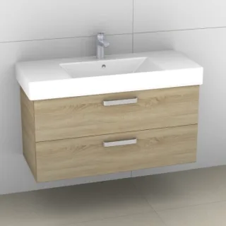 Artiqua 412 Waschtischunterschrank für Strada K0790 Castello Eiche quer NB, 412-WU2L-I20-7136-426 412-WU2L-I20-7136-426