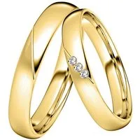 DOOSTI Trauring Schmuck Geschenk Silber 925 Trauring Ehering Partnerring LIEBE, wahlweise mit oder ohne Zirkonia