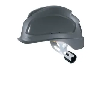 uvex Schutzhelm pheos E-S-WR ohne Lüftung für Elektrikbereich - mit Drehradsystem - gekürztem Schirm grau 52 cm - 61 cm - 9770832