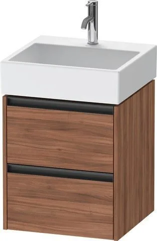 Duravit Ketho.2 Waschtischunterbau wandhängend Nussbaum Matt 484x460x549 mm - K25274079790000 K25274079790000