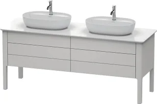 Duravit Luv Konsolenwaschtischunterbau bodenstehend Nordic Weiß Seidenmatt 1733x570x743 mm - LU9567B LU9567B3939