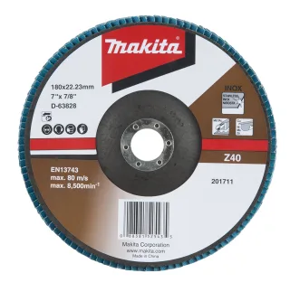 Makita Fächerschleifscheibe 180 mm Z40 - D-63828