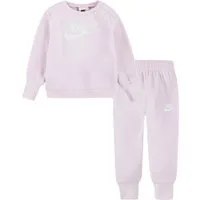 Nike Sportswear Jogginganzug NKN SUSTAINABLE CREW SET (Set, 2-tlg), für Babys, mit Druckknöpfen an der Schulter, aus Polyester, unifarben