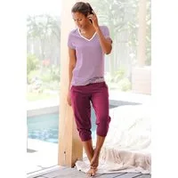 H.I.S Capri-Pyjama (Set, 2 tlg) mit geringeltem T-Shirt und legerer Hose