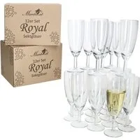 MamboCat Sektglas 24er Set Royal Sektgläser 140ml Champagner-Glas klare Prosecco Party, Glas