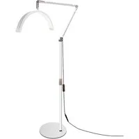 Andoer LED Stehlampe Stehlampe HD-M2X 20W Boden LED Videoleuchte dimmbar halbmondförmig, LED fest integriert, LED fest integriert, 180 LEDs, 3000K-6000K, 360° drehbar