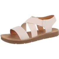 Ital-Design Bequeme Sandalen für den Alltag mit optimaler Passform Riemchensandalette (86345370) Flach Riemchensandalen in Beige