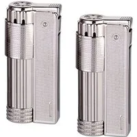 Coumo Feuerzeug 2x Feuerzeug Retro Klassiker Metall Benzinfeuerzeug Vintage