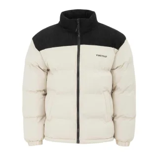 Firetrap - Steppjacke für Herren, Gesteppt, Kord (Beige)