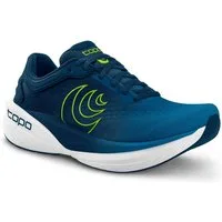 Topo Phantom 4 (Dämpfung, breitere Zehenbox) blau/lime Herren Laufschuh