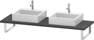 Duravit L-Cube Konsole Graphit Matt 800x550x30 mm - LC107C04949 LC107C04949