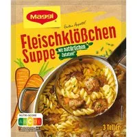 MAGGI Fertiggericht, Maggi Guten Appetit Fleischklößchen Suppe mit natürlichen Zutaten 60g