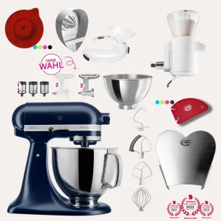 KitchenAid Artisan 4,8 Liter KSM175 Spar-Set mit Sieb mit digitaler...