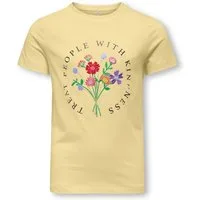 KIDS ONLY T-Shirt KOGEMMA REG S/S FLOWER TOP BOX JRS