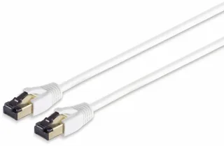 S-IMPULS Patchkabel CAT 8.1, F/FTP, LSZH, weiß, 5,0 m