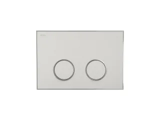 MEPA Frame Betätigungsplatte 2-Mengen Warmgrau-Glanzchrom, 421068 421068